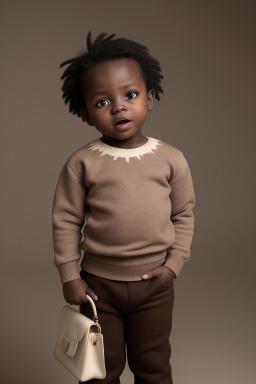 Togolese infant boy with  brown hair