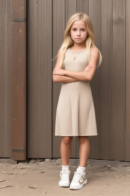 Ecuadorian child girl with  blonde hair