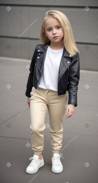 Canadian child female with  blonde hair