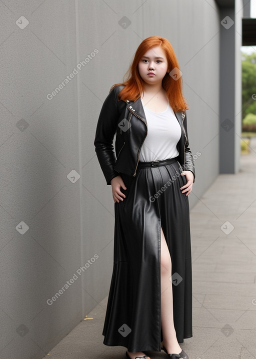 Malaysian teenager girl with  ginger hair