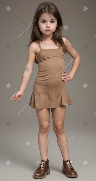 Spanish infant girl with  brown hair