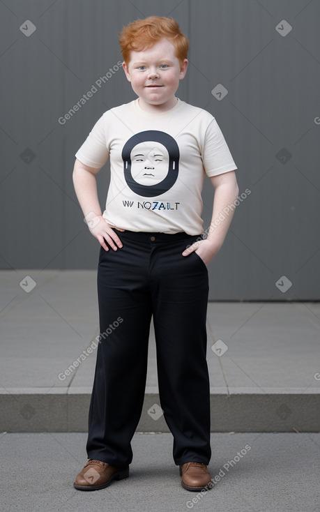 New zealand child boy with  ginger hair