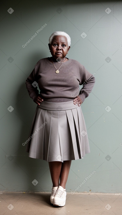 Tanzanian elderly female with  gray hair