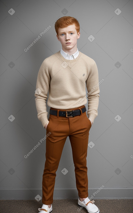 Colombian teenager boy with  ginger hair