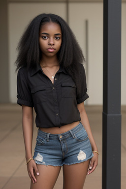 African american young adult female with  black hair