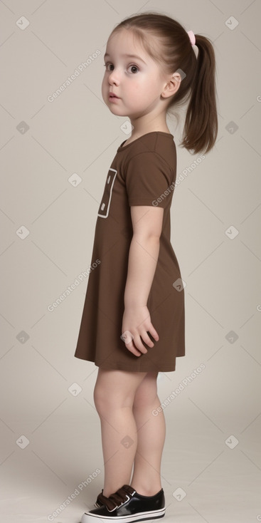 Canadian infant girl with  brown hair