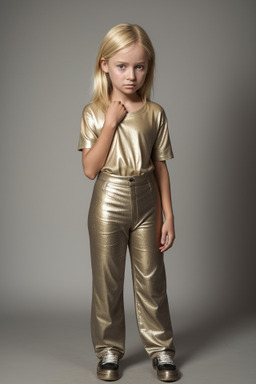 Zambian child girl with  blonde hair