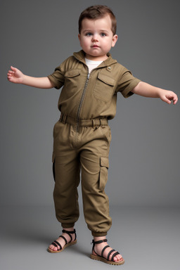 Albanian infant boy with  brown hair