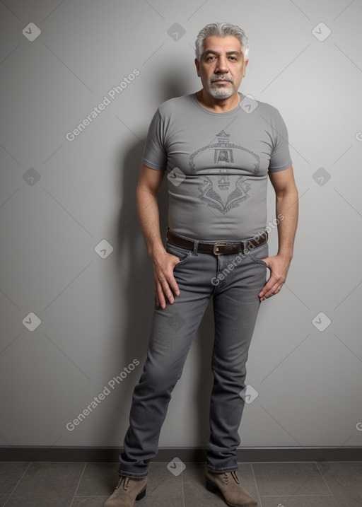 Greek 45 years male with  gray hair