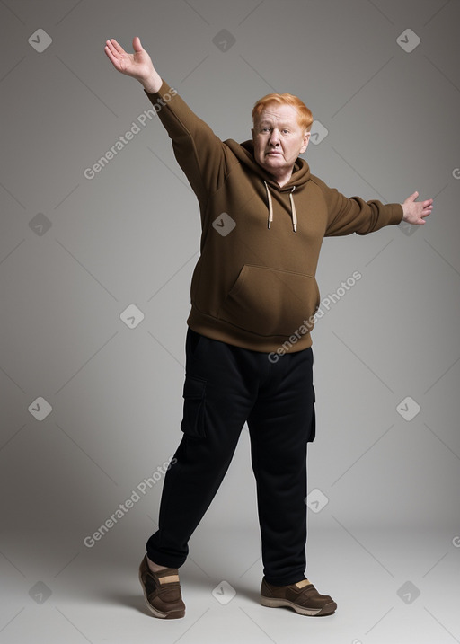 Estonian elderly male with  ginger hair