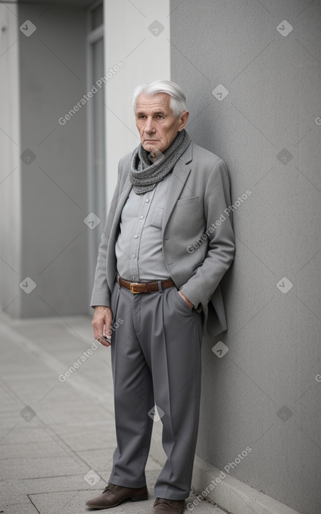 Slovenian elderly male with  gray hair