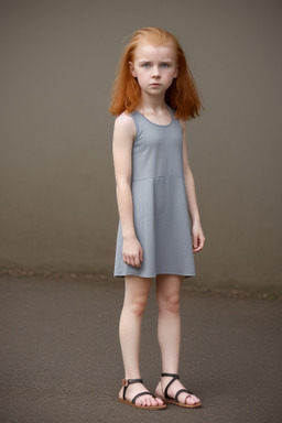 Danish child girl with  ginger hair