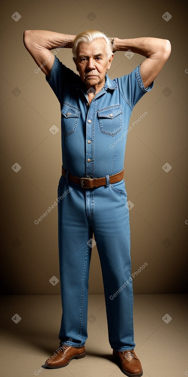 Nicaraguan elderly male with  blonde hair