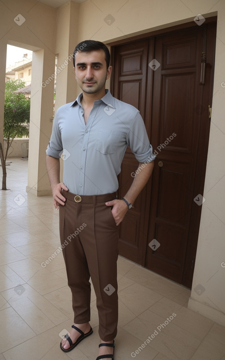 Azerbaijani adult male with  brown hair