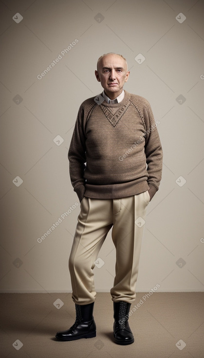 Algerian elderly male with  blonde hair