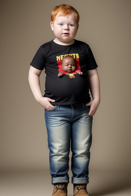 Togolese infant boy with  ginger hair