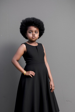 Ethiopian child girl with  black hair