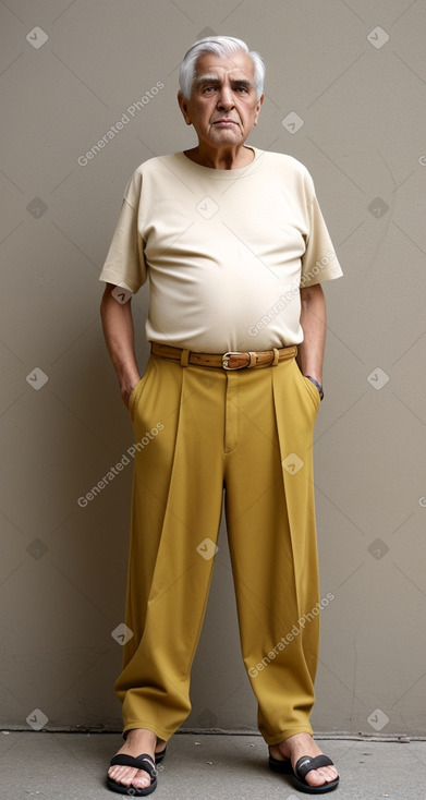 Chilean elderly male with  gray hair