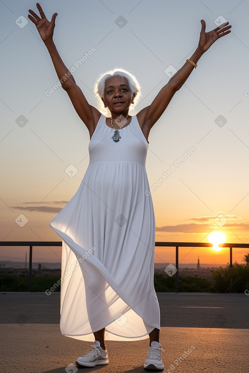 Ethiopian elderly female with  white hair