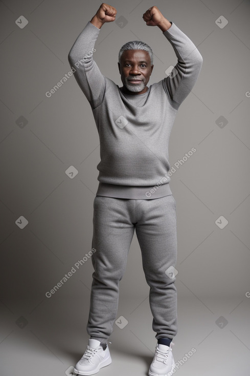 Nigerian middle-aged male with  gray hair