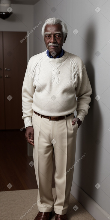 Elderly male with  white hair