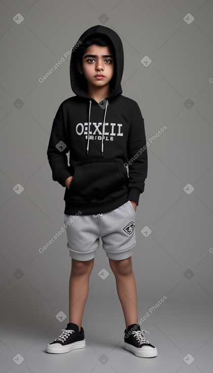 Bahraini child male with  black hair