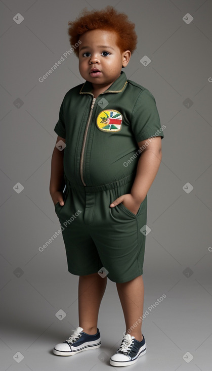 Jamaican infant boy with  ginger hair