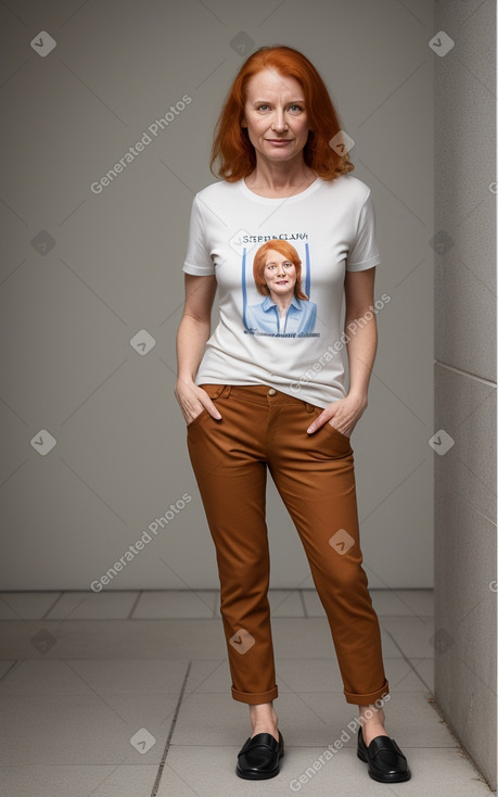 Slovenian 45 years female with  ginger hair