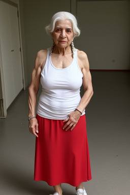 Iranian elderly female with  white hair