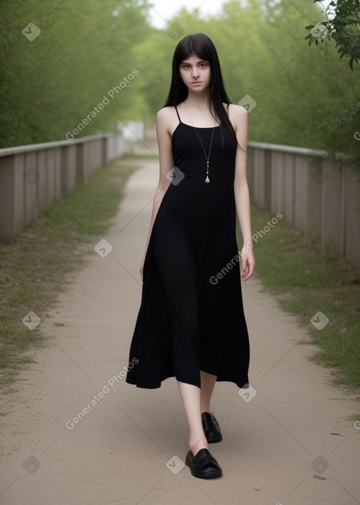 Russian teenager girl with  black hair