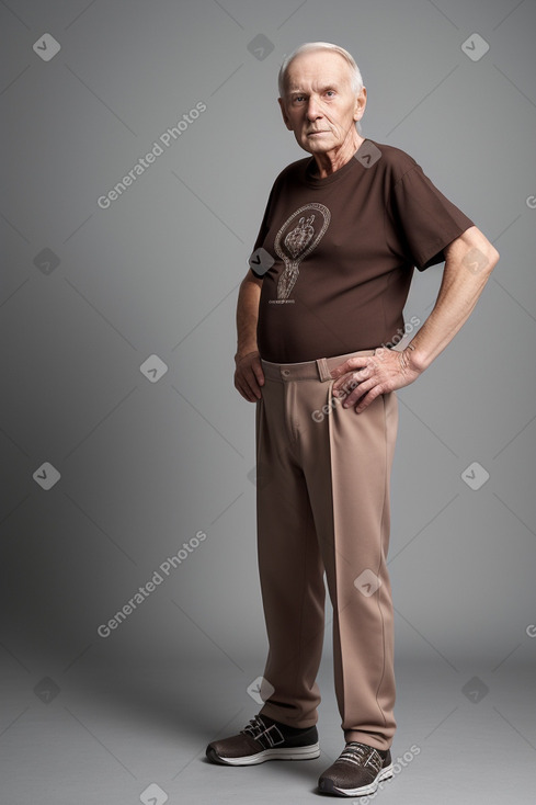 Estonian elderly male with  brown hair