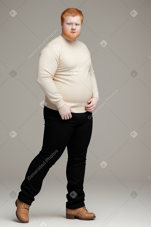 Latvian young adult male with  ginger hair