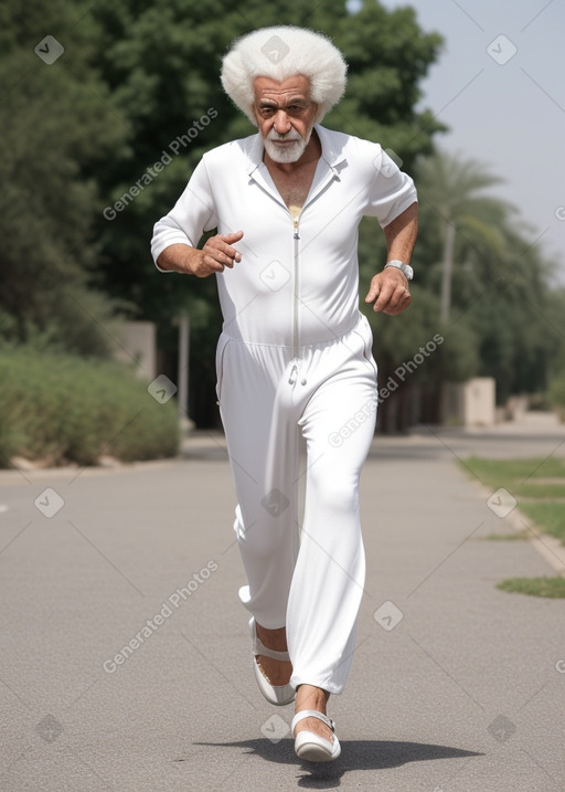 Iranian elderly male with  white hair