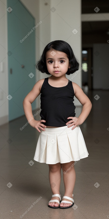 Puerto rican infant girl with  black hair