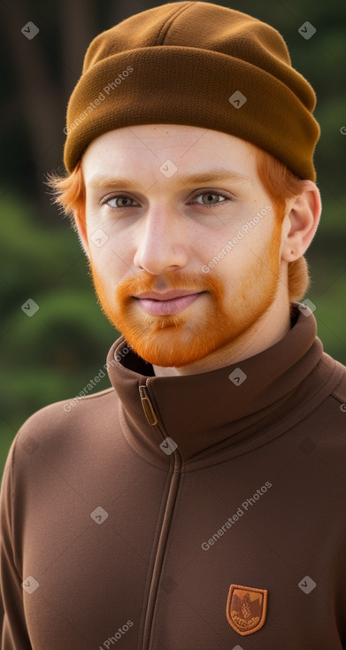 Indian adult male with  ginger hair