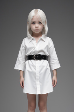 Japanese child female with  white hair