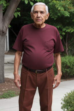 Mexican elderly male with  brown hair