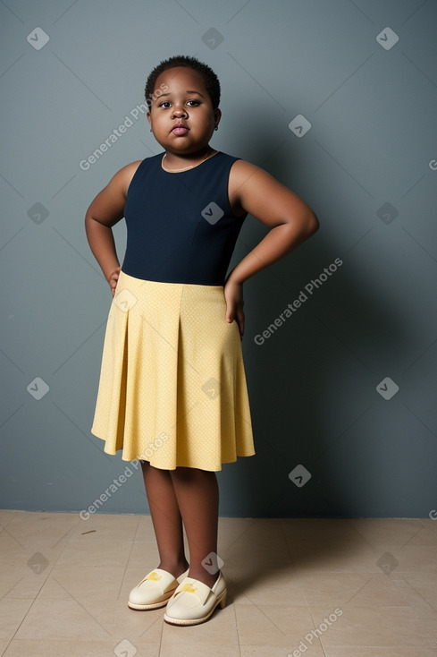 Jamaican child girl with  blonde hair