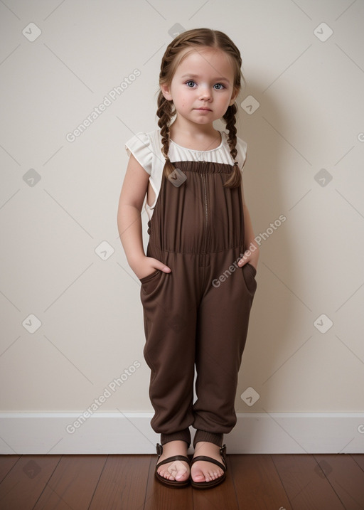 Finnish infant girl with  brown hair