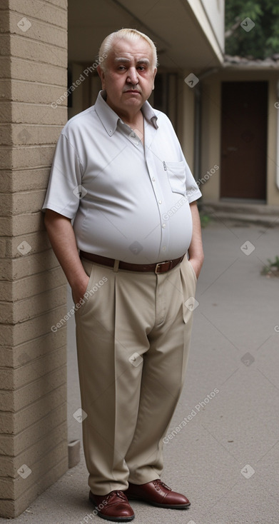 Turkish elderly male with  blonde hair