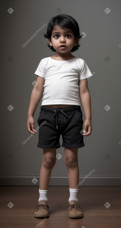 Indian infant boy with  black hair