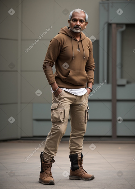 Sri lankan middle-aged male with  brown hair