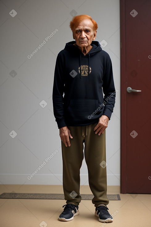 Pakistani elderly male with  ginger hair