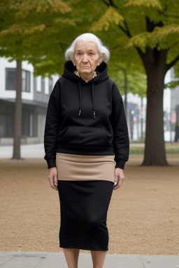 German elderly female with  black hair