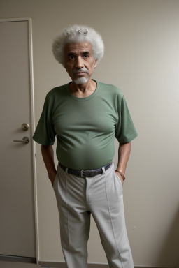 Arab elderly male with  gray hair