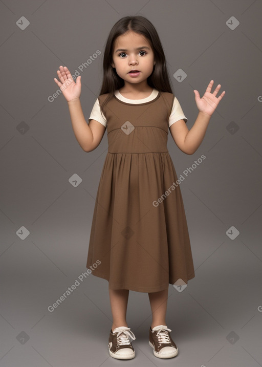 Peruvian infant girl with  brown hair