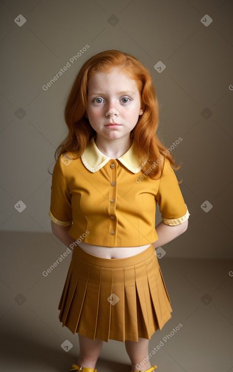 Panamanian child female with  ginger hair