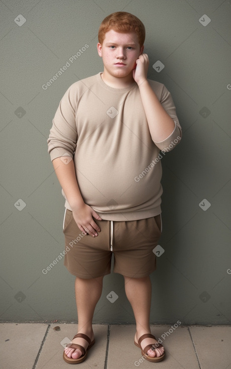 Venezuelan teenager boy with  ginger hair