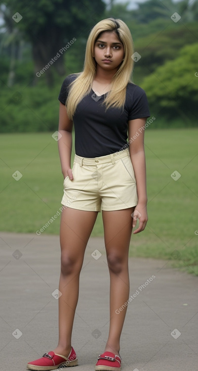 Bangladeshi young adult female with  blonde hair