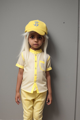 Yemeni child female with  white hair